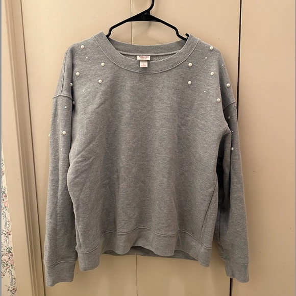 Mossimo Supply Co. Pearl Grey Sweatshirt - Picture 1 of 3